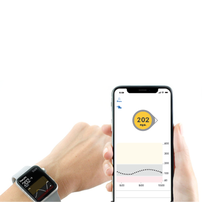 With Dexcom G6 CGM see your glucose readings on your smart device